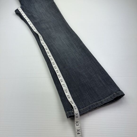 Daisy Fuentes Moda Jeans Women’s Sz 12 Bootcut Low Rise Denim Blue Y2K Style - Picture 8 of 12